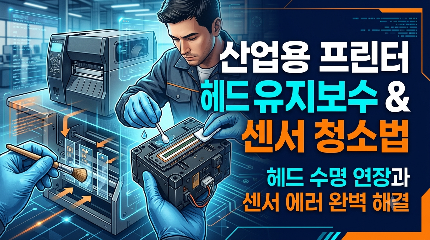 산업용 라벨 프린터 헤드 수명 연장 관리법과 센서(갭/블랙마크) 보정 가이드
